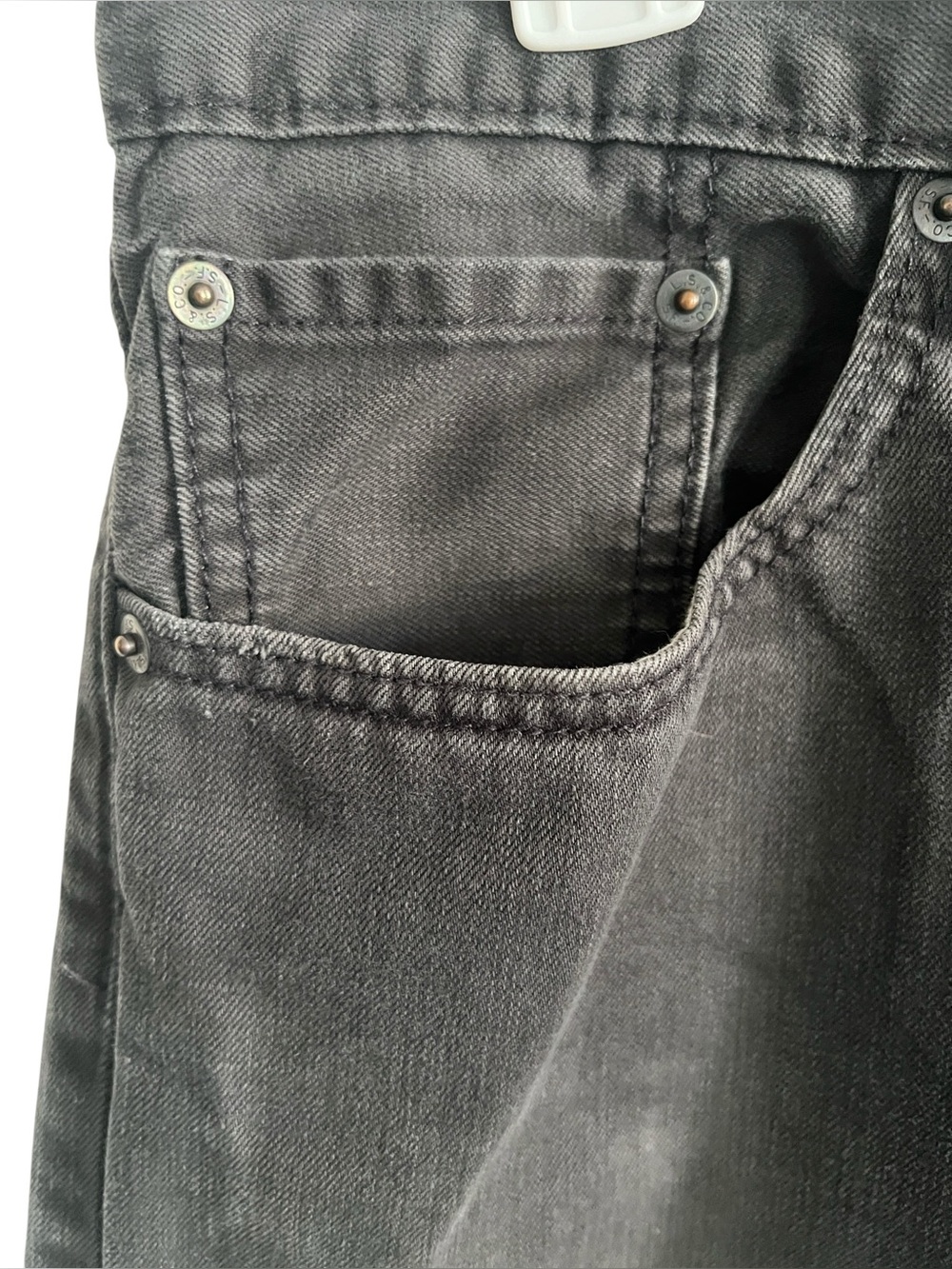 Levi’s 505 Men’s Regular Fit Gray Jeans 33x32 Straight Leg Denim - Picture 9 of 9